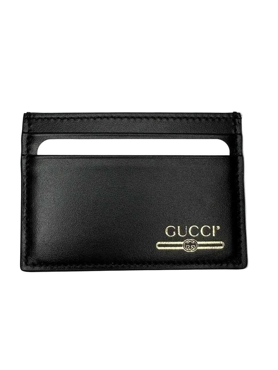 Gucci Leather Cardholder — Black