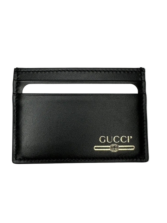 Gucci Leather Cardholder — Black
